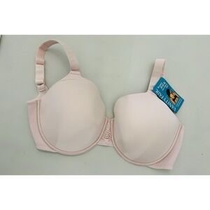 34G‎ Vanity Fair Back Smoothing Lightly Lined Underwire Bra 76380 Soft Pink Nude